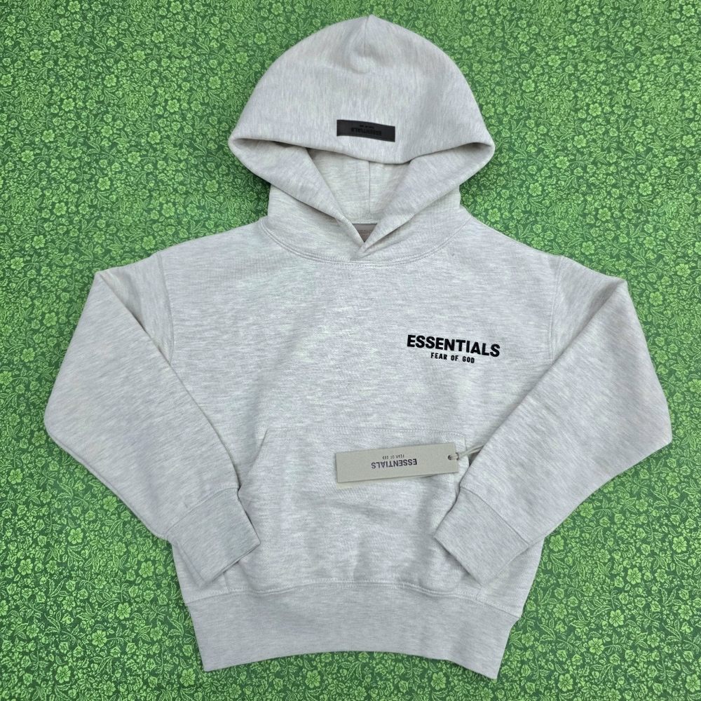 Essentials Light Oatmeal Hoodie Sweater for Kids